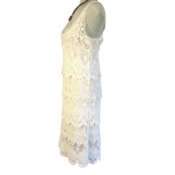 SOLITAIRE By Ravikhosla Ivory Lace Gorgeous  Dress Size S - Picture 10 of 16